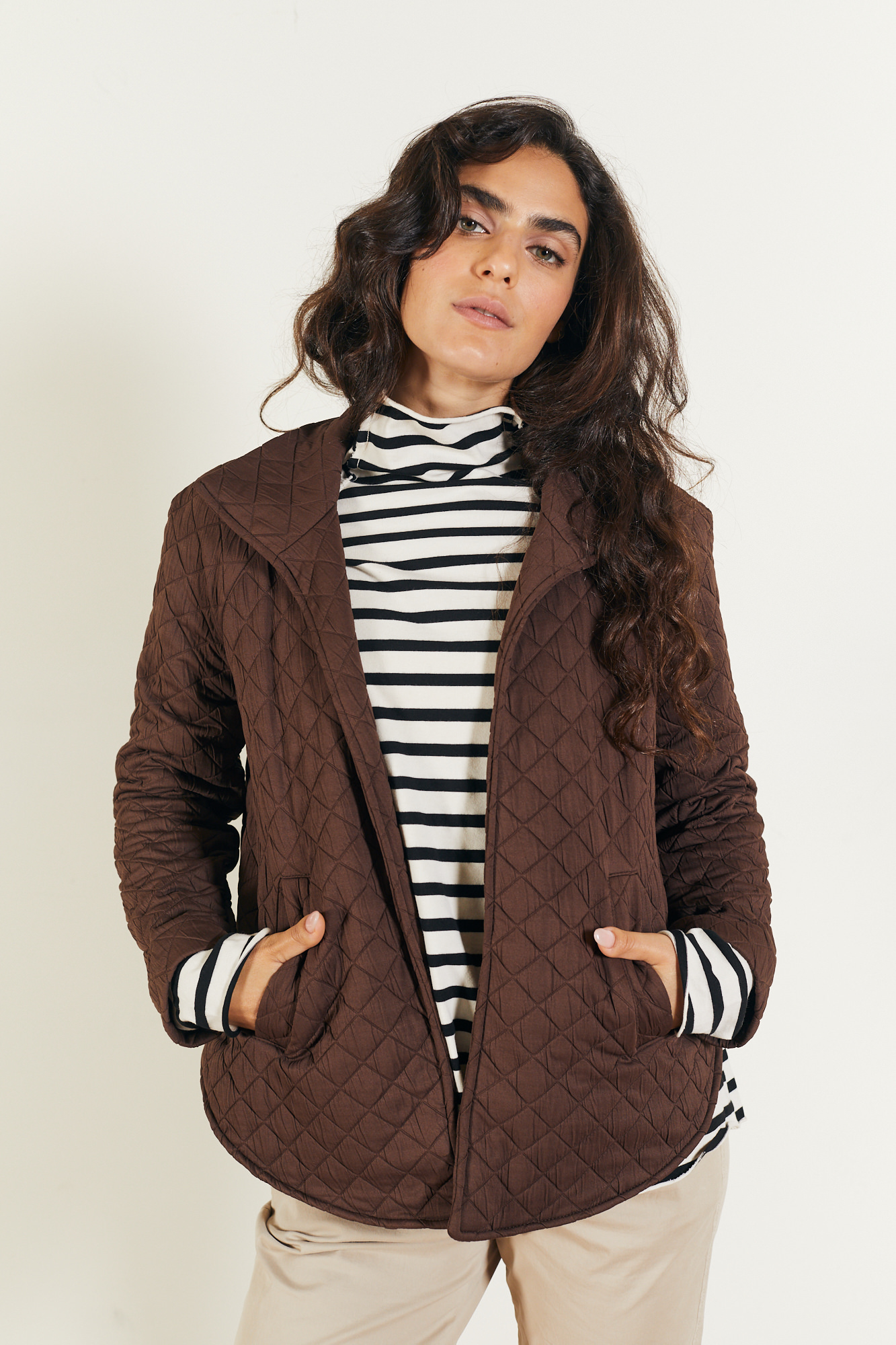 גקט תמרושה חום 1